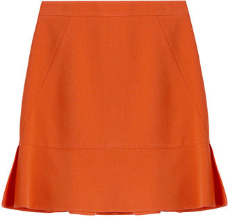 Emilio Pucci Wool Skirt with Back Ruffle