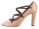 Thumbnail for your product : Marc Jacobs Satin Round-Toe Pumps