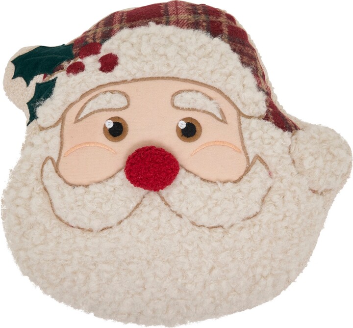 Saro Lifestyle Santa Poly Filled Decorative Pillow 18\