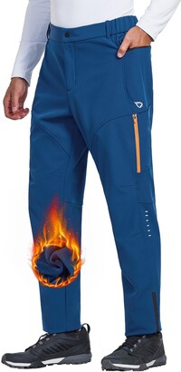 Winter Running Pants Men's Winter Cycling Pants Gel Padded Fleece