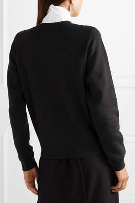 Proenza Schouler Pswl Printed Cotton-jersey Sweatshirt - Black