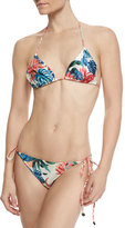 Thumbnail for your product : We Are Handsome Caiman Floral-Print String Bikini
