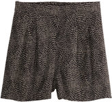 Thumbnail for your product : H&M Patterned Shorts - Black/Patterned - Ladies