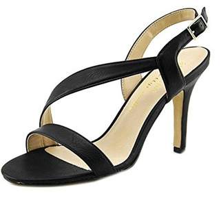 Ann Marino By Bettye Muller Dame Women Open Toe Leather Black Sandals.