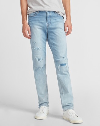 light wash ripped jeans men
