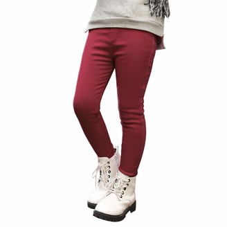 red fleece lined tights