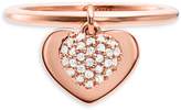 Thumbnail for your product : Michael Kors Sterling Silver Crystal Pave Heart Ring