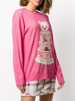 Thumbnail for your product : Moschino Cake Teddy Bear Wool Jumper