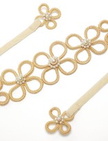 Thumbnail for your product : Magnetic Midnight - Pearl-embellished Raffia-flower Headband - White