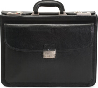 TJMAXX Leather Modern Attache Executive Briefcase For Men
