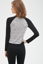 Thumbnail for your product : Forever 21 Heathered Slub Knit Raglan Tee