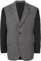 Thumbnail for your product : Yohji Yamamoto contrast sleeve blazer
