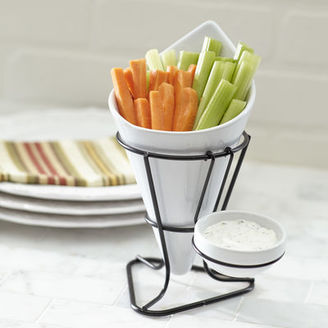 Pier 1 Imports French Fry Holder & Dip Bowl