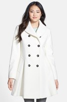 Thumbnail for your product : Via Spiga Skirted Wool Blend Coat