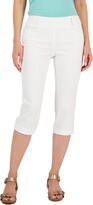 Thumbnail for your product : JM Collection Petite Rivet-Detail Tummy Control Capri Pants, Created for Macy's