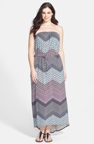 Thumbnail for your product : Sejour Strapless Jersey Maxi Dress (Plus Size)