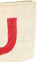 Thumbnail for your product : Kayu Pompom-embellished Embroidered Straw Pouch