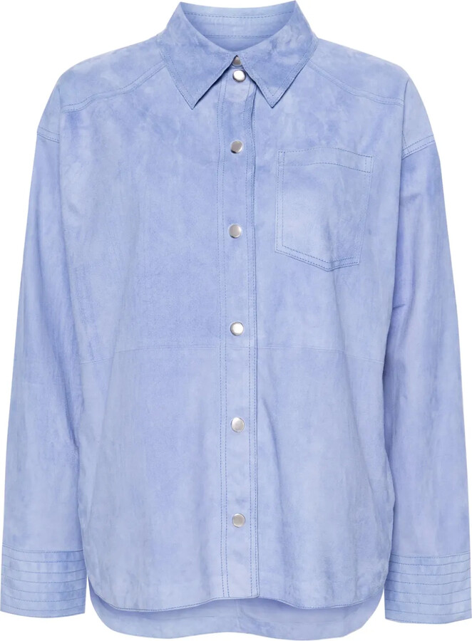 S.W.O.R.D 6.6.44 Long-Sleeve Suede Overshirt