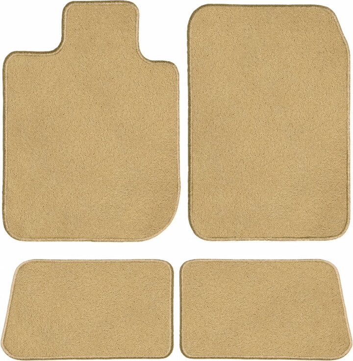GGBAILEY Nissan Rogue Beige Classic Carpet Car Mats / Floor Mats, Custom Fit for 2014, 2015, 2016, 2017, 2018, 2019, 2020 - Driver, Passenger & Rear Mats