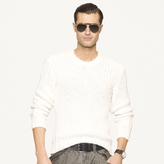 Thumbnail for your product : Ralph Lauren Black Label Denim Chunky-Rib Cotton Sweater