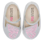 Thumbnail for your product : Sophia Webster Bibi Butterfly Glittered Flat, Infant Sizes 0-12 Months