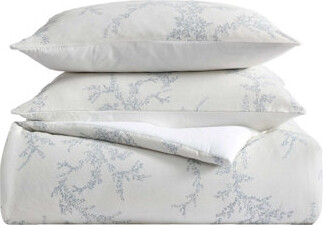 Vera Wang Trailing Vines Cotton Beige Comforter Set