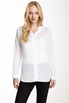 Thumbnail for your product : Laundry by Shelli Segal Laundry Long Seamed Button Front Blouse