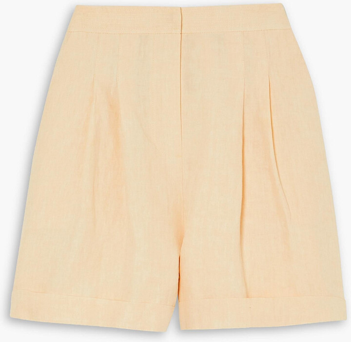 ショートパンツ LE KASHA SS24 Ivory linen Ashraf shorts (ASHRAF 740) ASHRAF linen short – Le Kasha