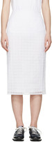 Thumbnail for your product : Edit White Embroidered Organza Skirt