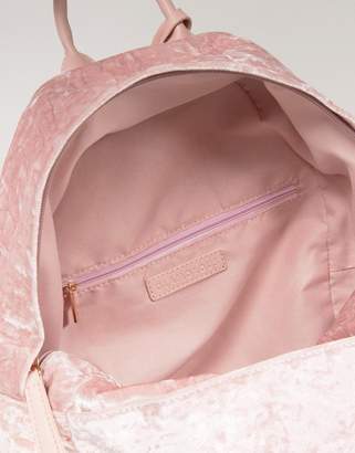 Glamorous Crushed Velvet Backpack