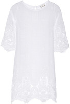 Thumbnail for your product : Miguelina Dahlia crocheted cotton-lace dress
