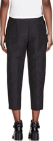 Thumbnail for your product : 3.1 Phillip Lim Black Silk Polka Dot Pleated Peg Trousers