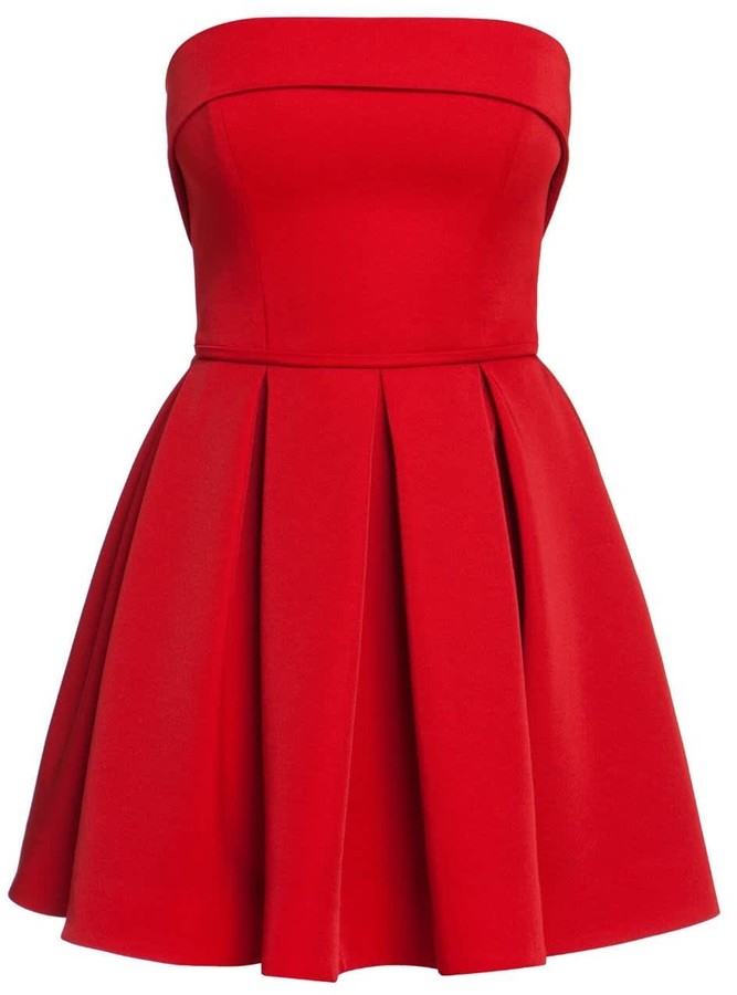 bandeau cocktail dress