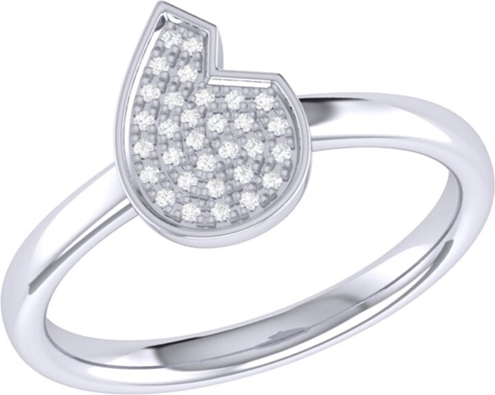 Lmj Silver / White Street Cycle Ring In Sterling Silver