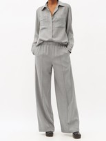 Thumbnail for your product : Raey Sheer Wool-blend Shirt - Grey Marl