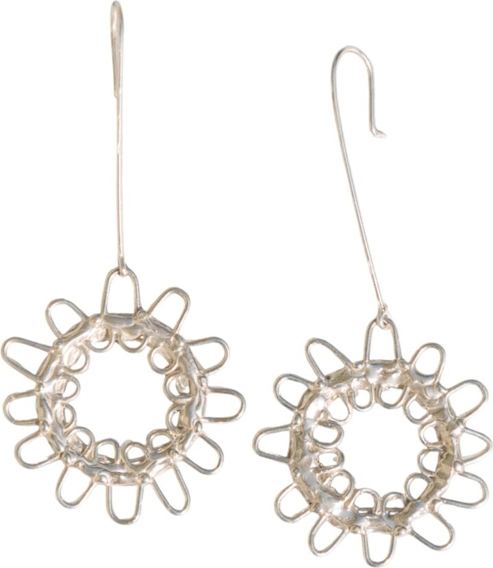 Raxada Silver Astros Earrings