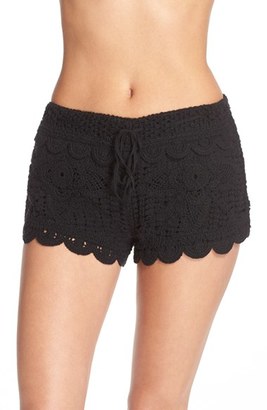 Women's Surf Gypsy Crochet Cover-Up Shorts