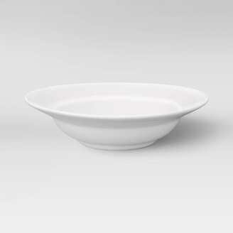 Threshold 16oz Porcelain Rimmed Pasta Bowl White