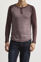 Thumbnail for your product : Alpha Beta Marled Raglan Henley