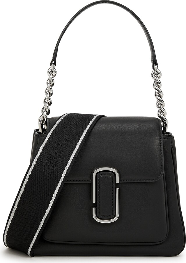 Marc Jacobs - Snapshot Studs - Black leather bag printed canvas
