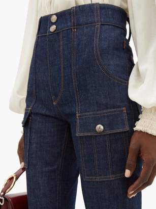 Chloé High-rise Safari-pocket Jeans - Womens - Denim