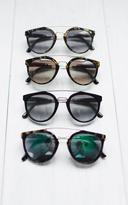 Thumbnail for your product : Ily Couture Anna Tortoise Sunglasses - Grey Lenses