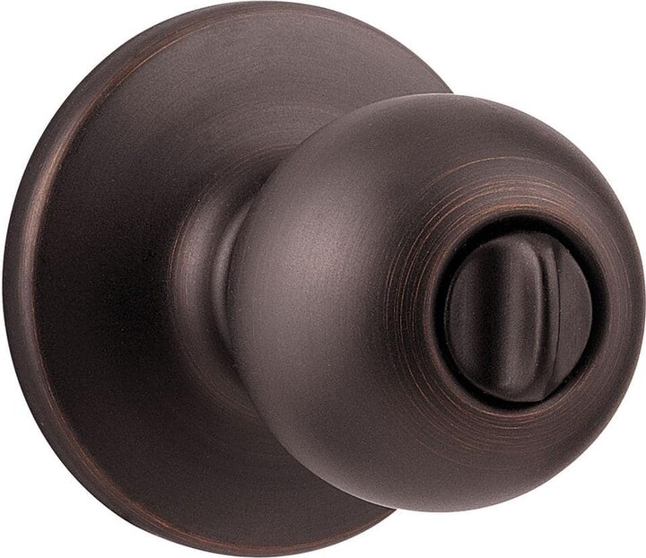 Kwikset Polo Venetian Bronze Bed/Bath Door Knob with Lock
