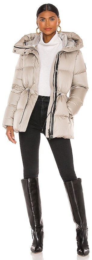 tailored puffer coat