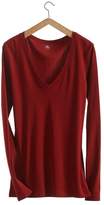 Thumbnail for your product : Petit Bateau Womens long-sleeved, V-neck tee in loose cotton