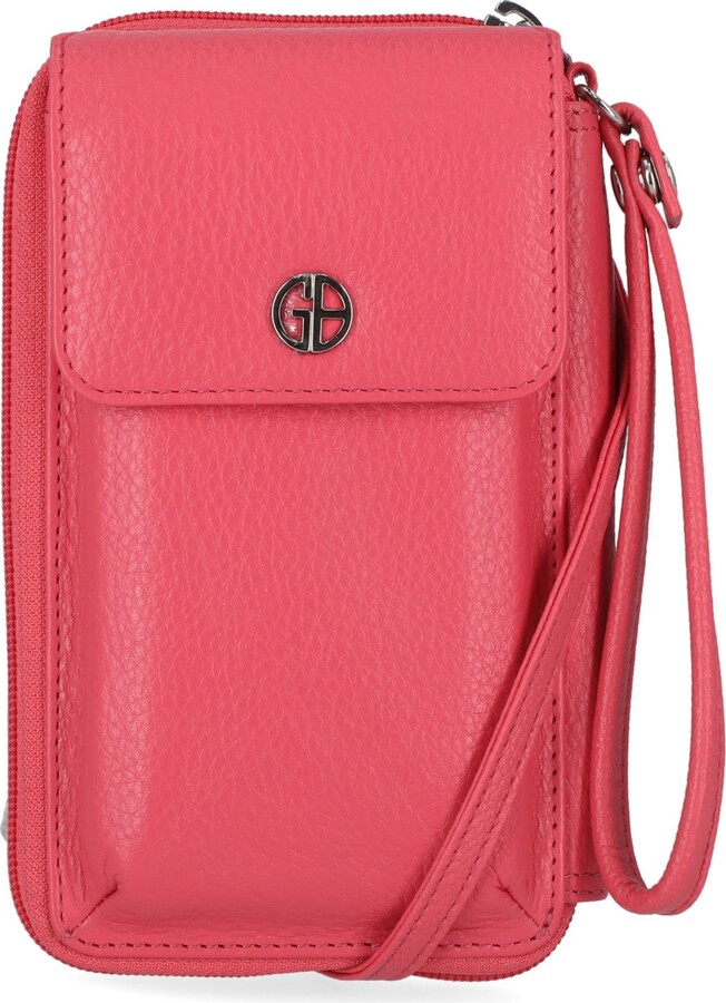 Giani Bernini Softy Leather Tech Crossbody Wallet, Created for Macy's