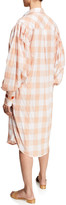 Thumbnail for your product : Johanna Ortiz Seasonal Shades Plaid 1/2-Sleeve Shirtdress