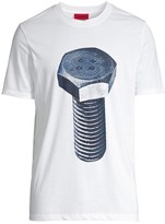 Thumbnail for your product : HUGO Dracks Regular-Fit Nail Graphic Tee