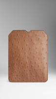 Thumbnail for your product : Burberry Ostrich IPad Mini Case
