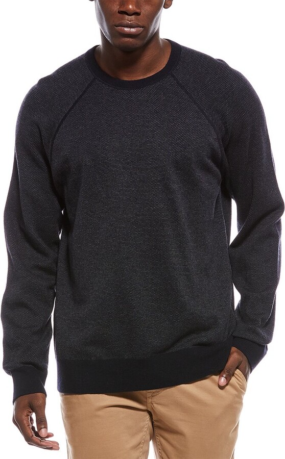 Vince Birdseye Raglan Wool & Cashmere-Blend Crewneck Sweater